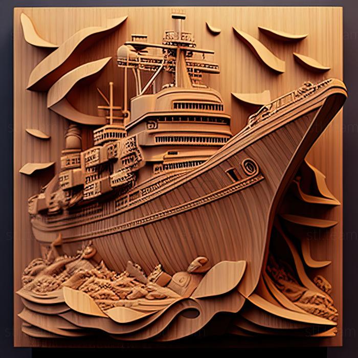 3D model st Battleship (STL)